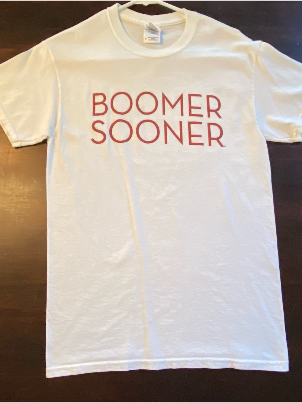 Boomer Sooner Unisex Short Sleeve Shirt, Size Small